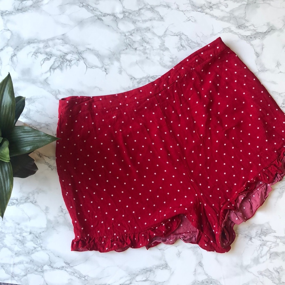 Forever 21 red polka dot shorts
